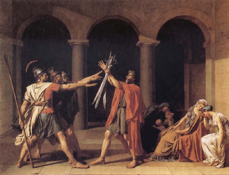 Jacques-Louis  David The Oath of the Horatii Sweden oil painting art